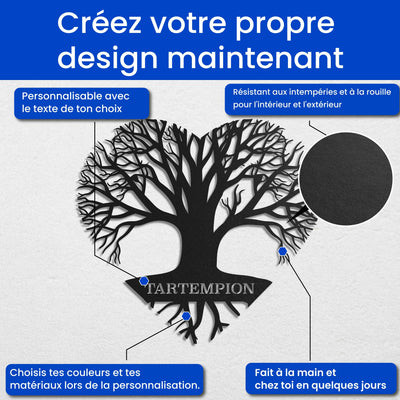 Cœur dans l'arbre Steelmonks
