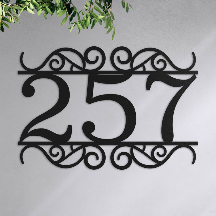 Numéro de maison décoré