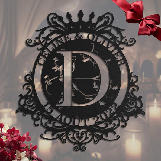 Monogramme avec couronne Steelmonks