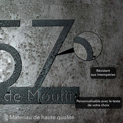 Numéro de maison personnalisée Steelmonks