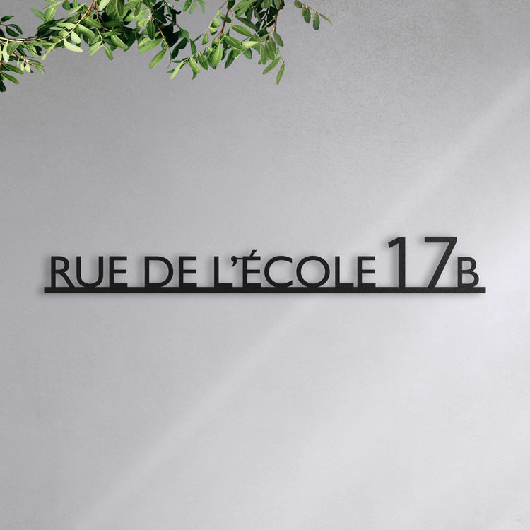 Plaque de numéro de rue