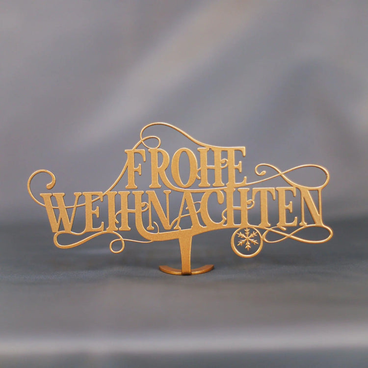 Frohe Weihnachten décoration de table