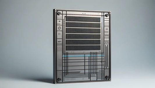 Lasergravierte Strassenschildplatte in Grau mit Blaurahmen und gelben Akzenten auf weissem Hintergrund technische Zeichnung