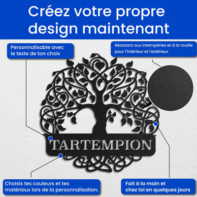 Arbre de vie avec feuilles Steelmonks