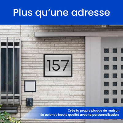 Numéro de maison classique à deux couches