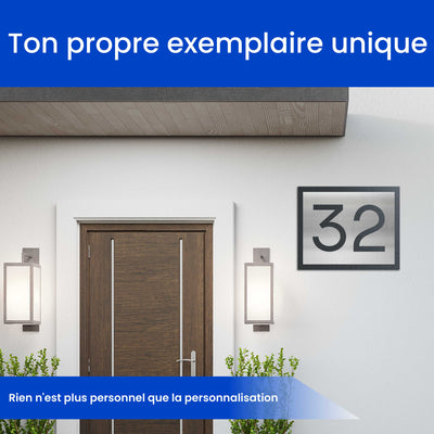 Numéro de maison classique à deux couches