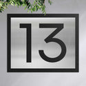 Classic two-layer house number