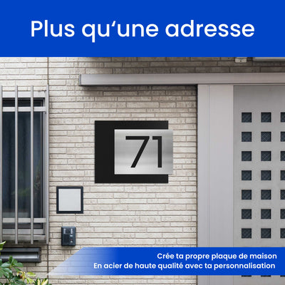 Numéro de maison raffiné à deux couches
