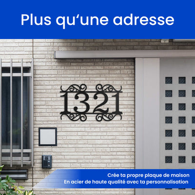 Numéro de maison décoré