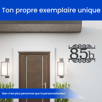Numéro de maison décoré