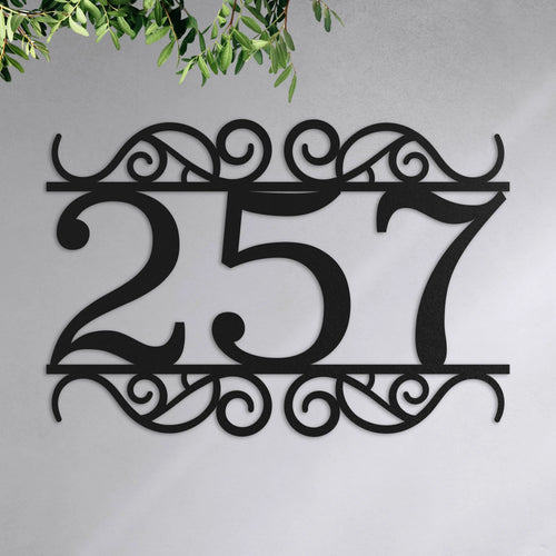 Numéro de maison décoré