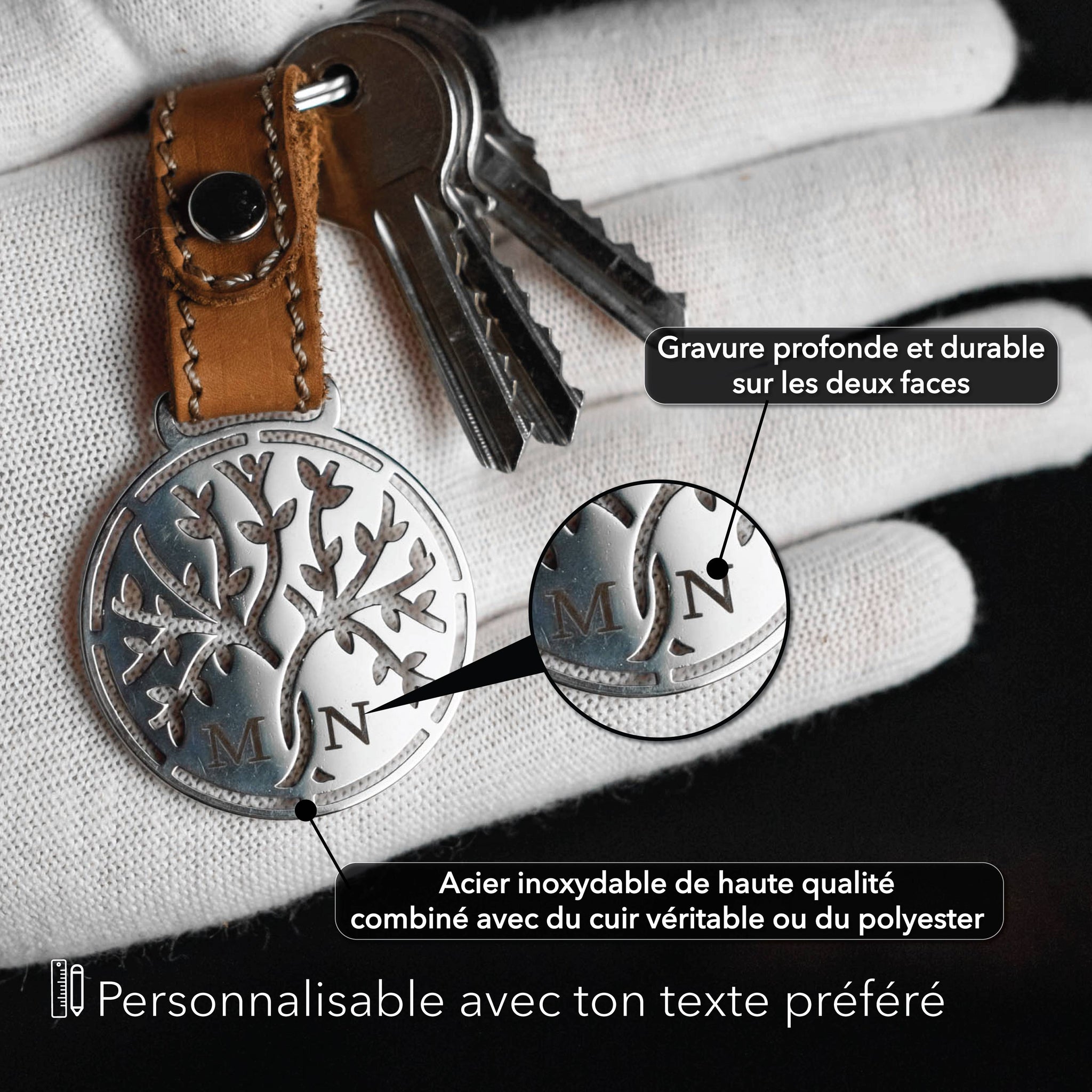 Arbre "Forever" avec initiales