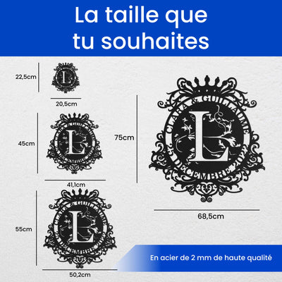 Monogramme avec couronne