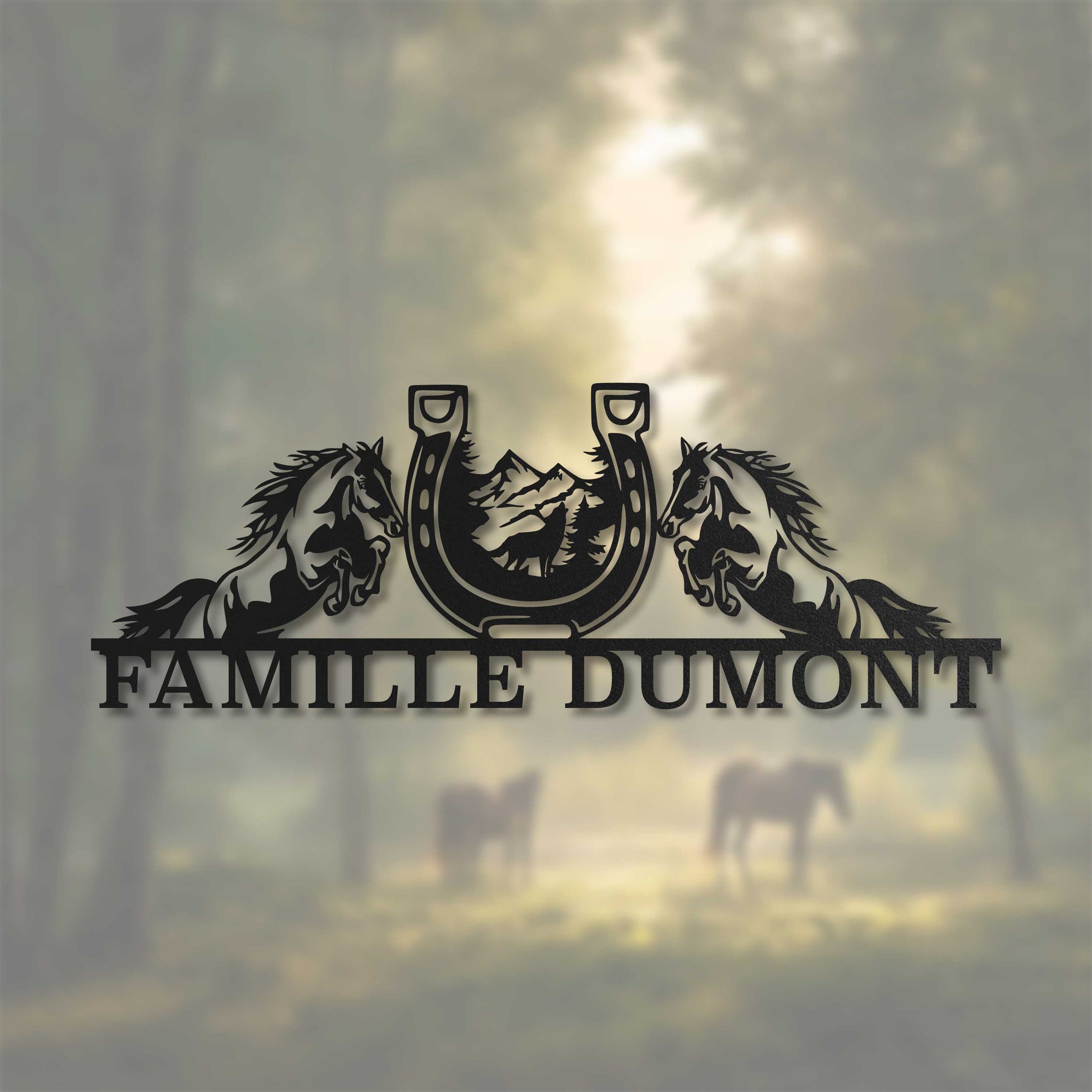 Nom de famille avec chevaux