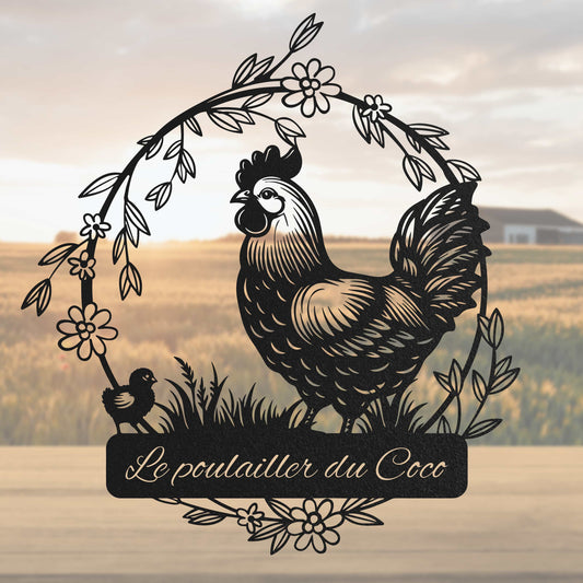 Coq dans le panier