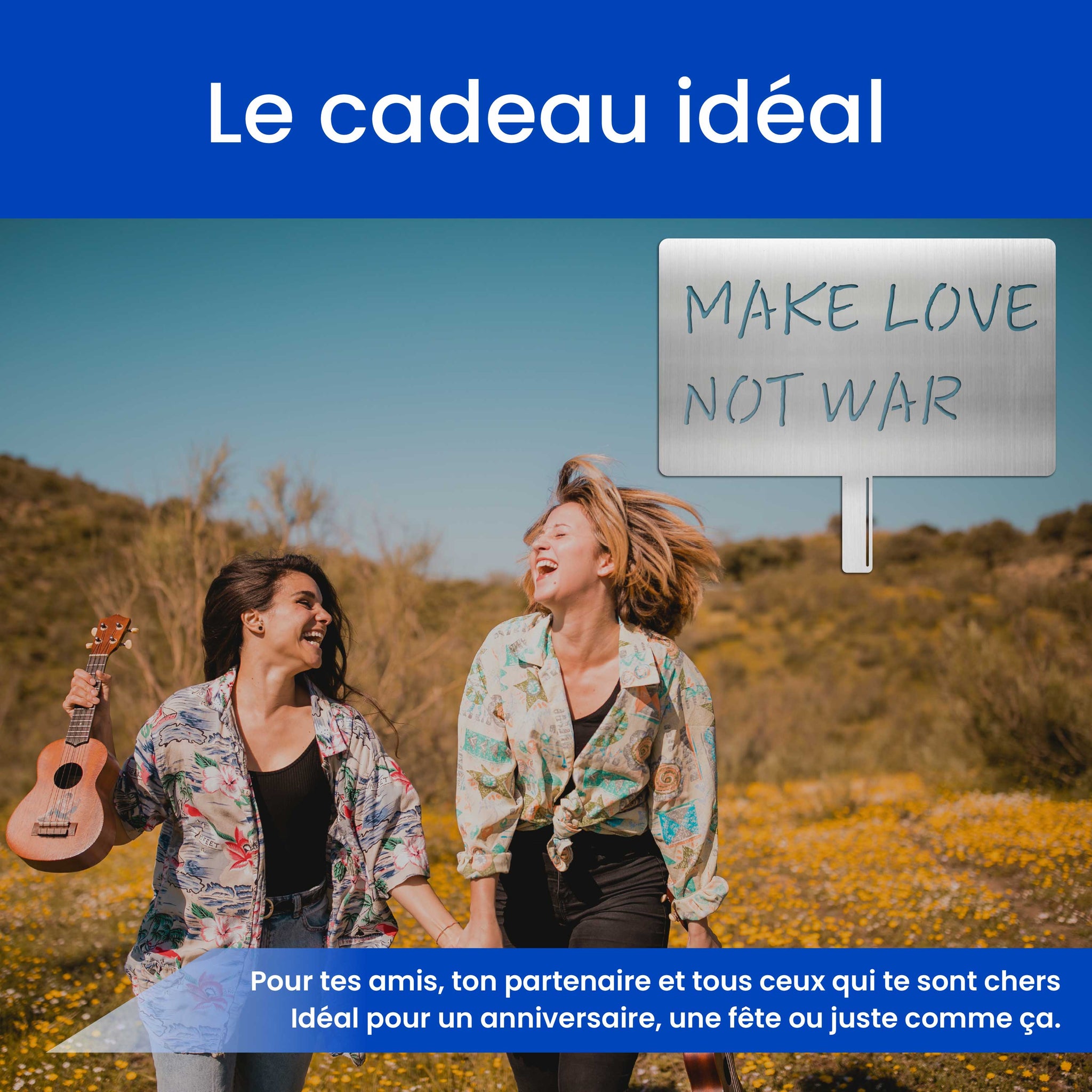 Enseigne - faites l'amour pas la guerre (Make Love Not War)