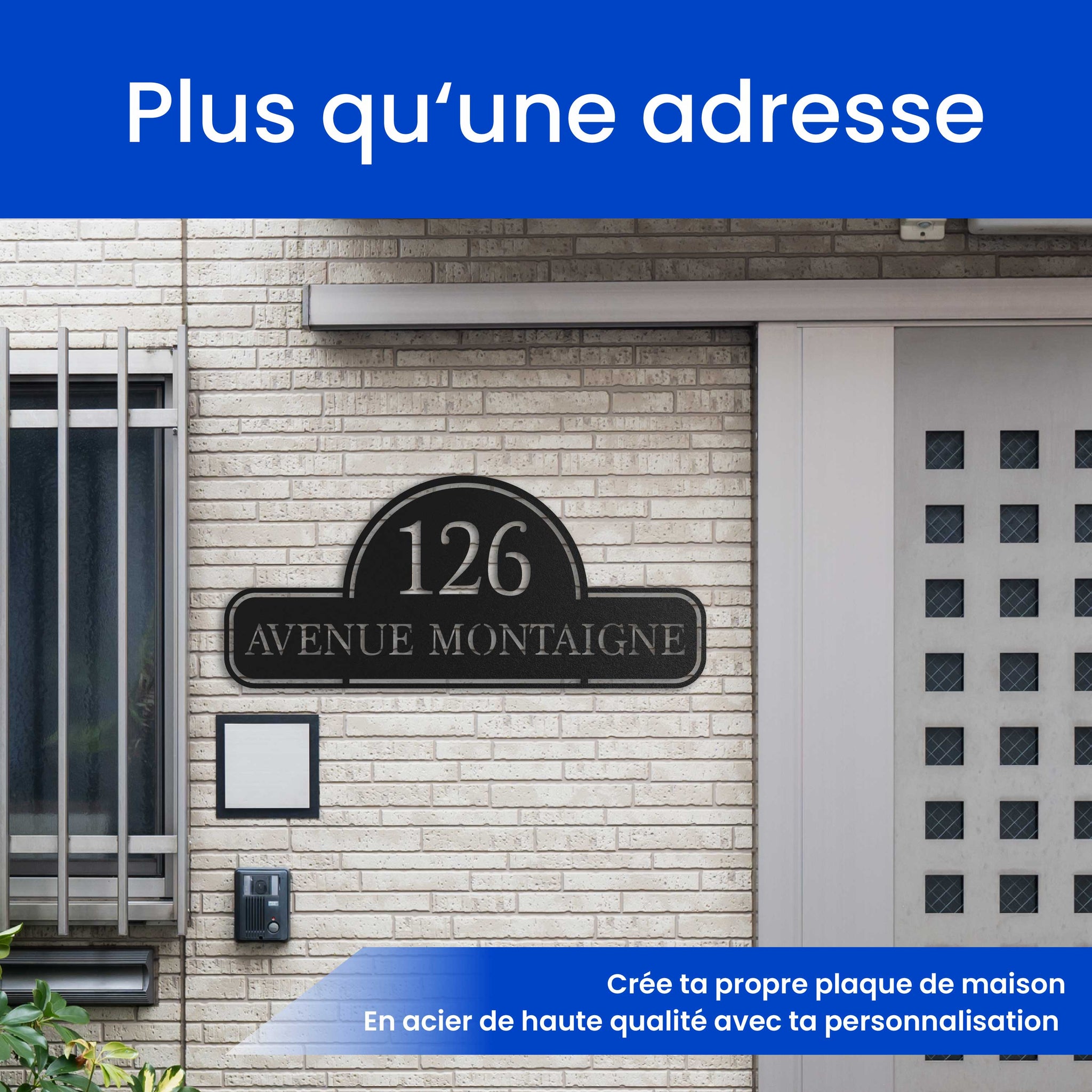 Plaque de rue personnalisée