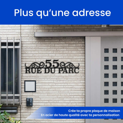 Numéro de maison classique Steelmonks
