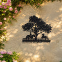 Ami des Chevaux – plaque en acier personnalisée sur un mur de jardin – Steelmonks