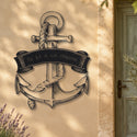 Grande ancre – plaque en acier personnalisée sur la façade de la maison – Steelmonks