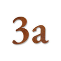 Numéro de maison Classique – Corten