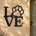 Pattes d'amour – plaque en acier personnalisée sur la façade de la maison – Steelmonks