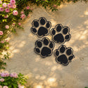 Pattes – plaque en acier personnalisée sur un mur de jardin – Steelmonks