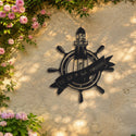 Phare – plaque en acier personnalisée sur un mur de jardin – Steelmonks