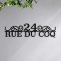 Plaque de rue personnalisée – design Classique, acier découpé au laser · Steelmonks
