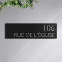 Plaque de rue personnalisée – design Moderne, acier découpé au laser · Steelmonks