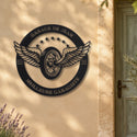 Plaque garage avec ailes – plaque en acier personnalisée sur la façade de la maison – Steelmonks