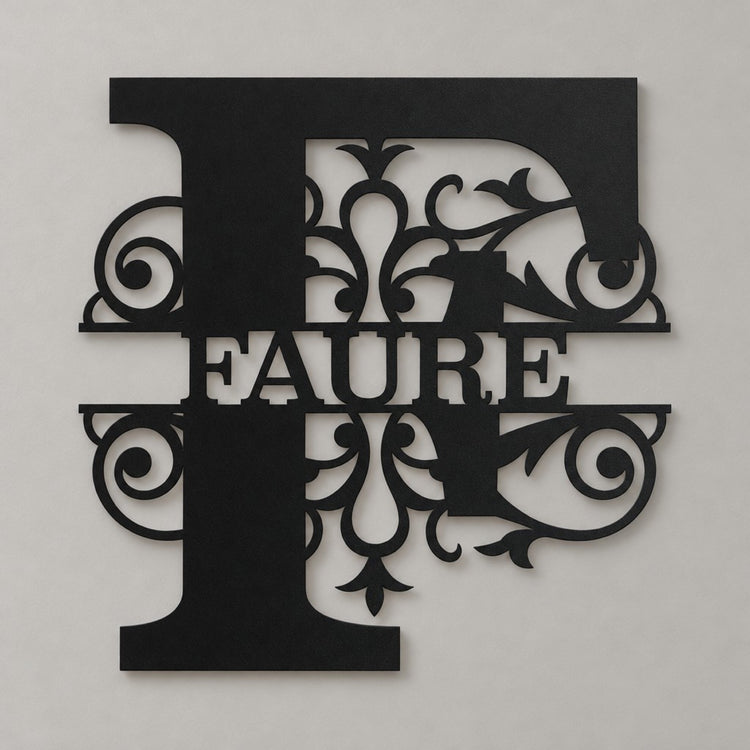 Monogramme fleur pleine