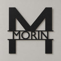 Monogramme personnalisé en métal – design Lettres modernes, acier découpé au laser · Steelmonks