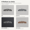 Plaque de rue personnalisée – design Classique, 4 finitions : noir, anthracite, inox, Corten · Steelmonks