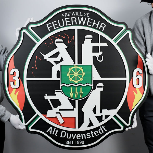 Blason de pompiers volontaires