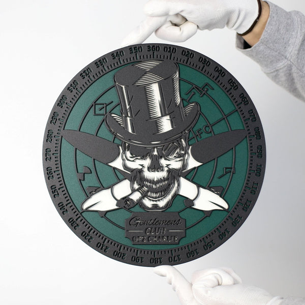 Blason de club avec tête de mort