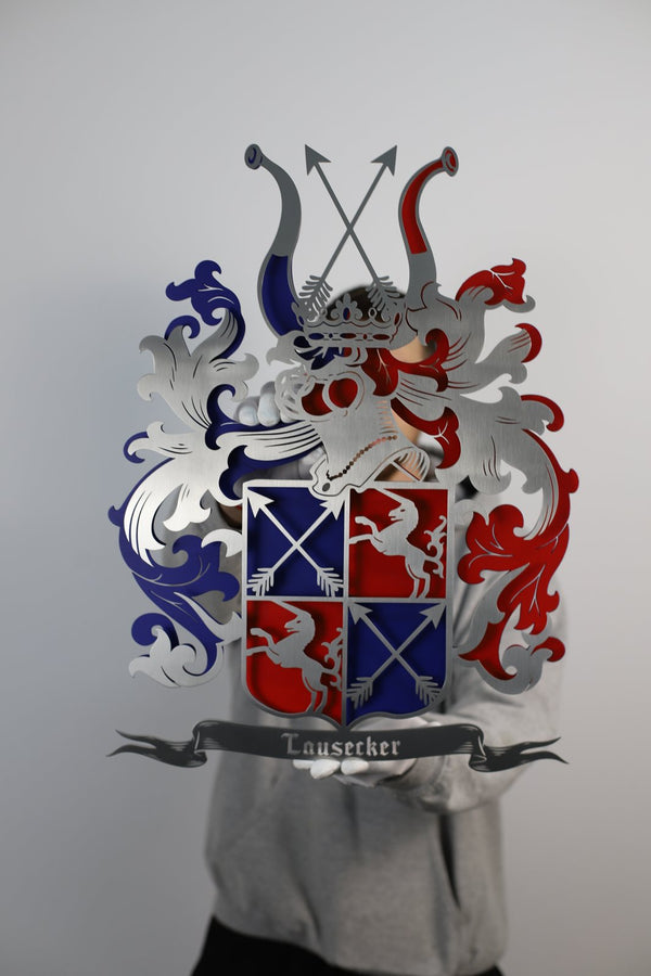 Blason familial en couleurs