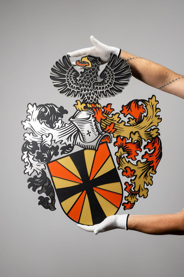 Blason familial avec aigle