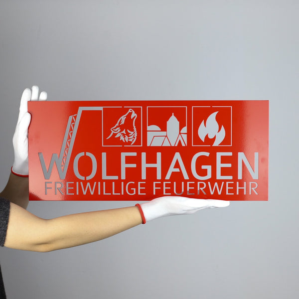 Panneau pompiers volontaires Wolfhagen