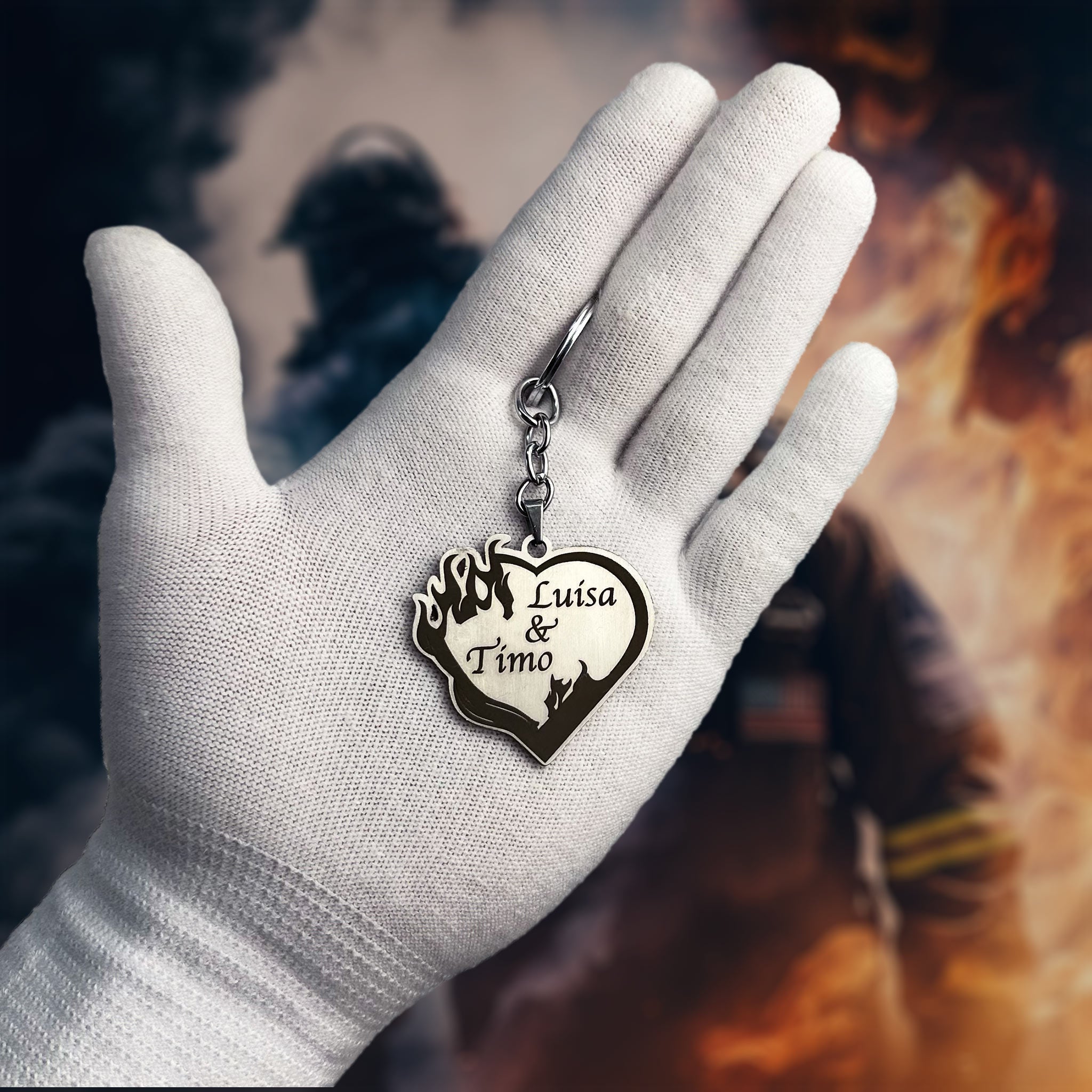 Pendentif amour brûlant