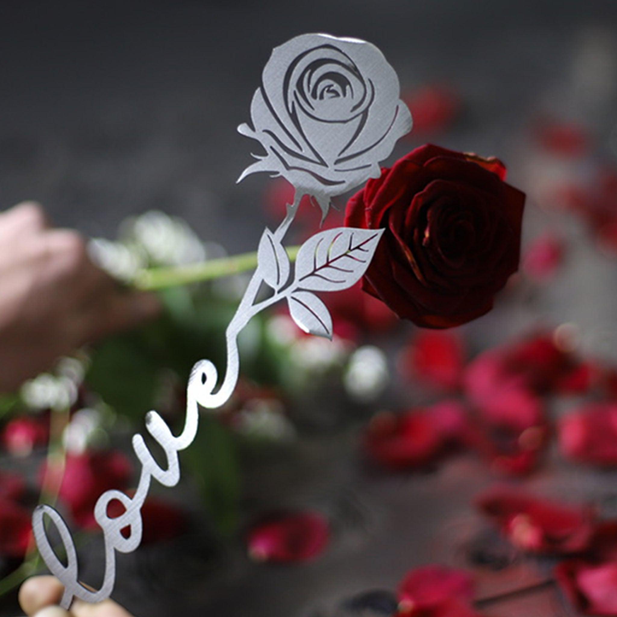 Plaque métallique Steelmonks, bouquet de roses (5). Produit spécial Décoration murale disponible en plusieurs tailles et couleurs.