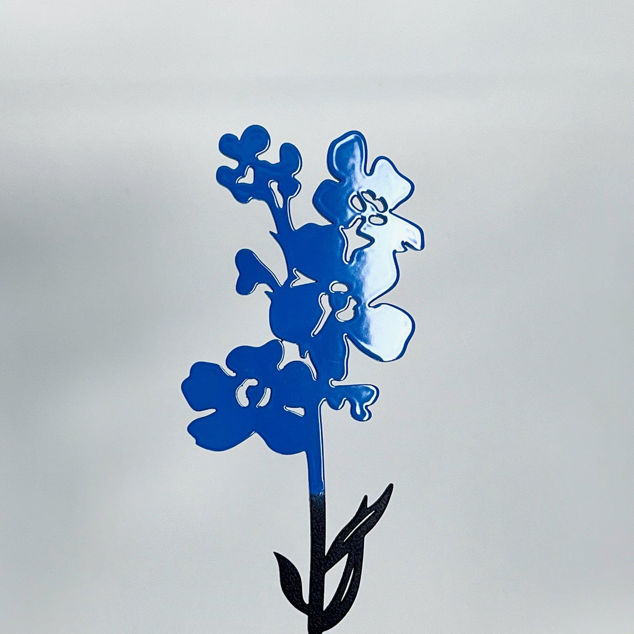 Plaque métallique Steelmonks, bouquet de fleurs (7 fleurs). Fleur décoration murale disponible en différentes tailles et couleurs.