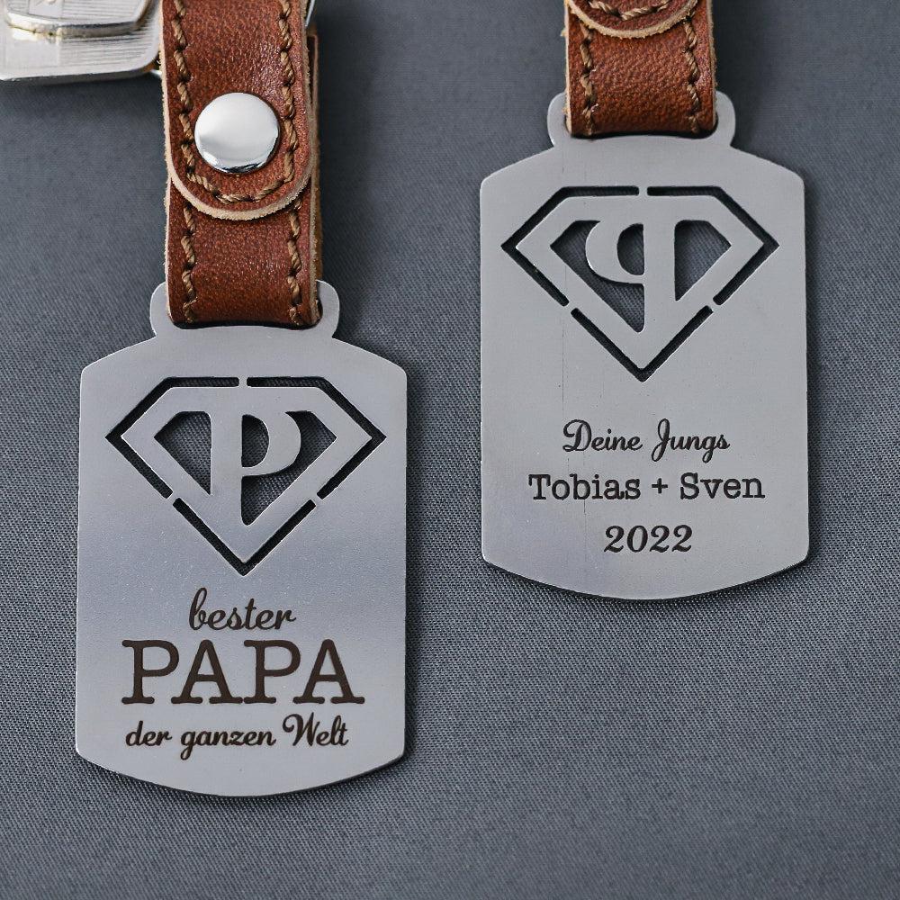 Plaque métallique Steelmonks,Meilleur papa. Décoration murale familiale disponible en plusieurs tailles et couleurs.