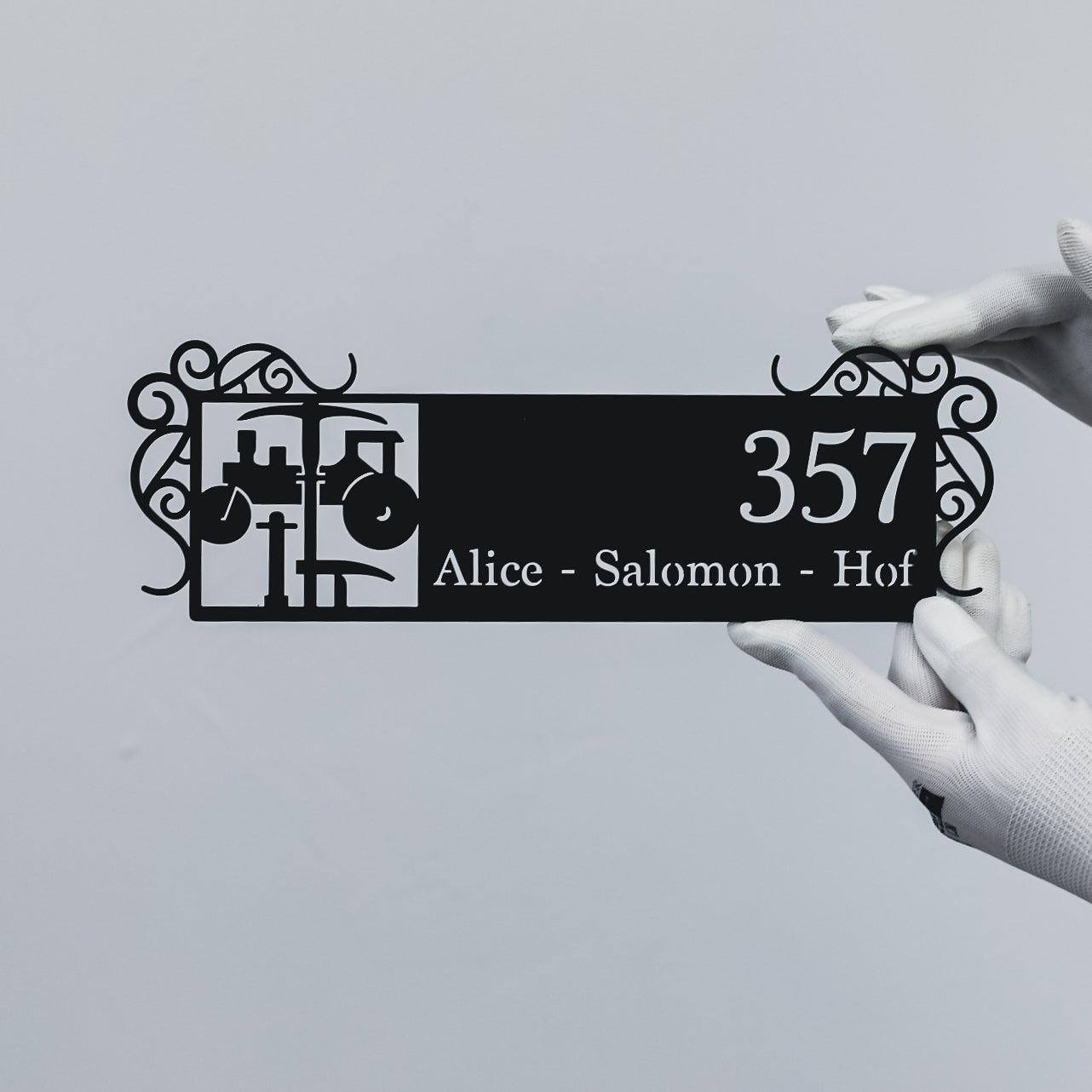 Plaque métallique Steelmonks, plaque de guilde classique. Plaque de rue Décoration murale disponible en plusieurs tailles et couleurs.