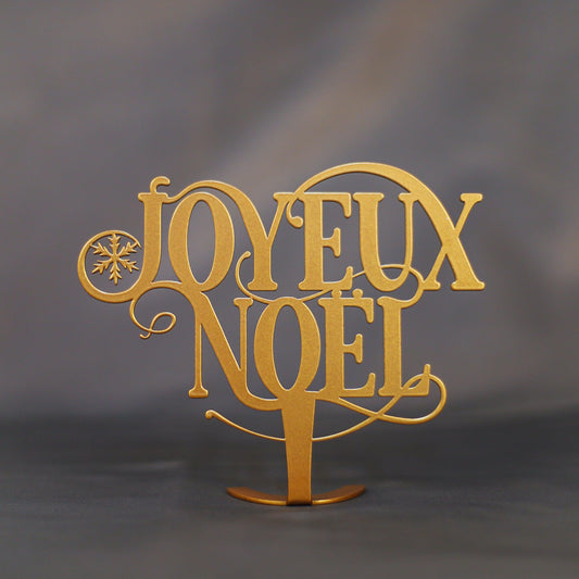 Plaque métallique Steelmonks, "Joyeux Noel". Décoration murale de Noël disponible en différentes tailles et couleurs.