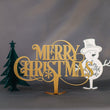 Plaque métallique Steelmonks, "Merry Christmas". Décoration murale de Noël disponible en plusieurs tailles et couleurs.